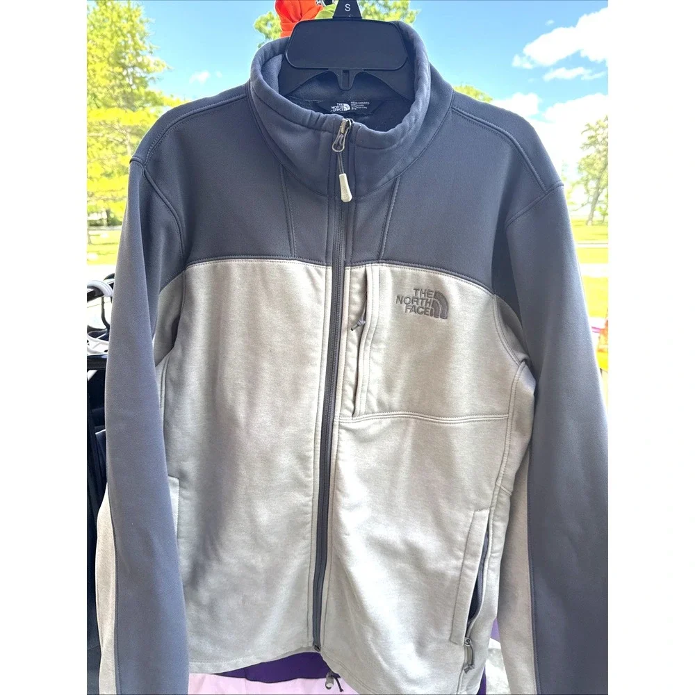 North Face Apex Bionic Softshell Jacket Gray Mens Small